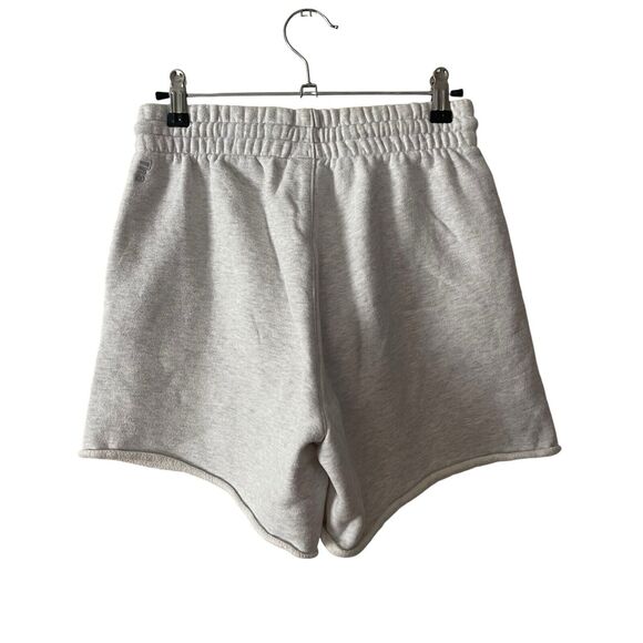 Aritzia Tna XS Cozy Fleece Boyfriend Shorts Light Gray High Rise Lounge - Picture 7 of 8